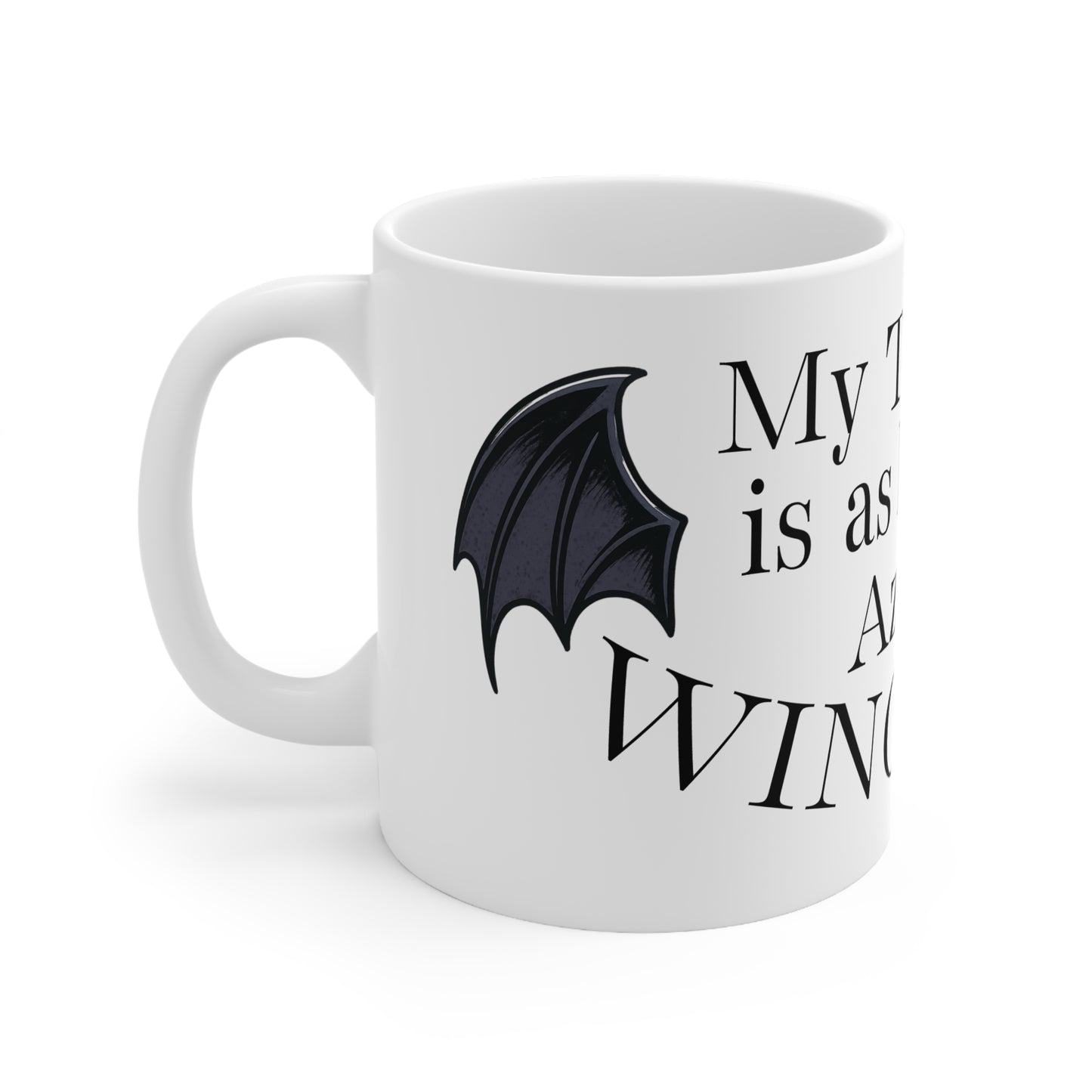"My TBR List is as long as Azriels Wingspan." Ceramic Coffee Cup, 11oz